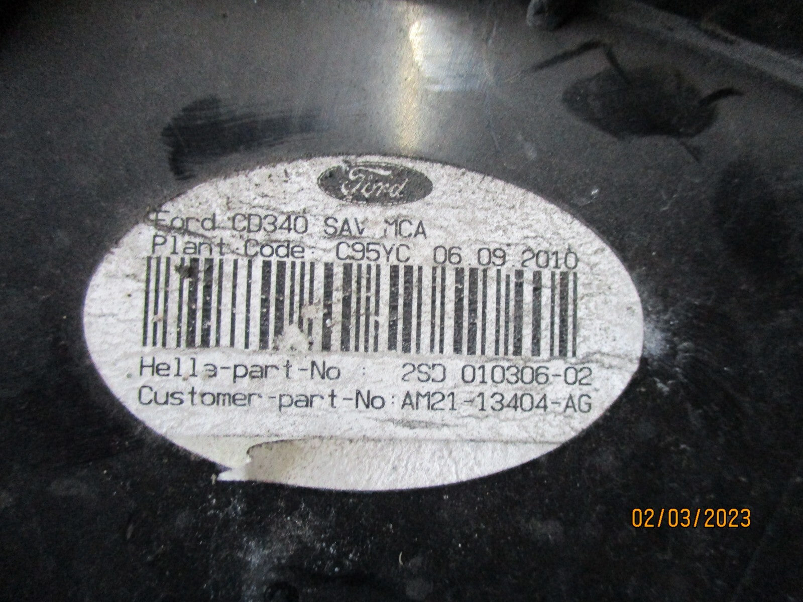 FORD S MAX 2010 OSR DRIVER SIDE REAR OUTER TAIL LIGHT AM2113404AG
