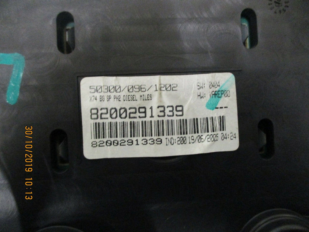 RENAULT LAGUNA MK2 2005 1.9 DCI SPEEDO CLOCKS INSTRUMENT CLUSTER 8200056426