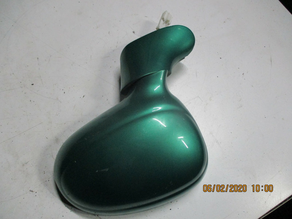 DAEWOO MATIZ 2004 NS PASSENGER SIDE MANUAL DOOR WING MIRROR IN GREEN