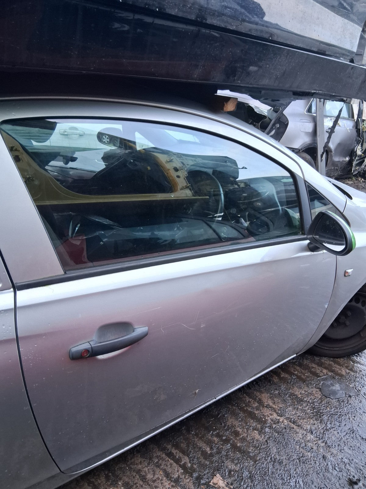 2018 VAUXHALL CORSA E 3 DOOR CORSA VAN OS DRIVER SIDE RIGHT BARE DOOR SILVER