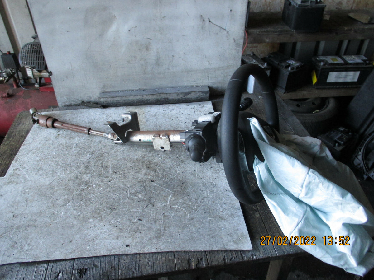 DACIA SANDERO 2017 MK2 STEERING COLUMN WITH STEERING WHEEL