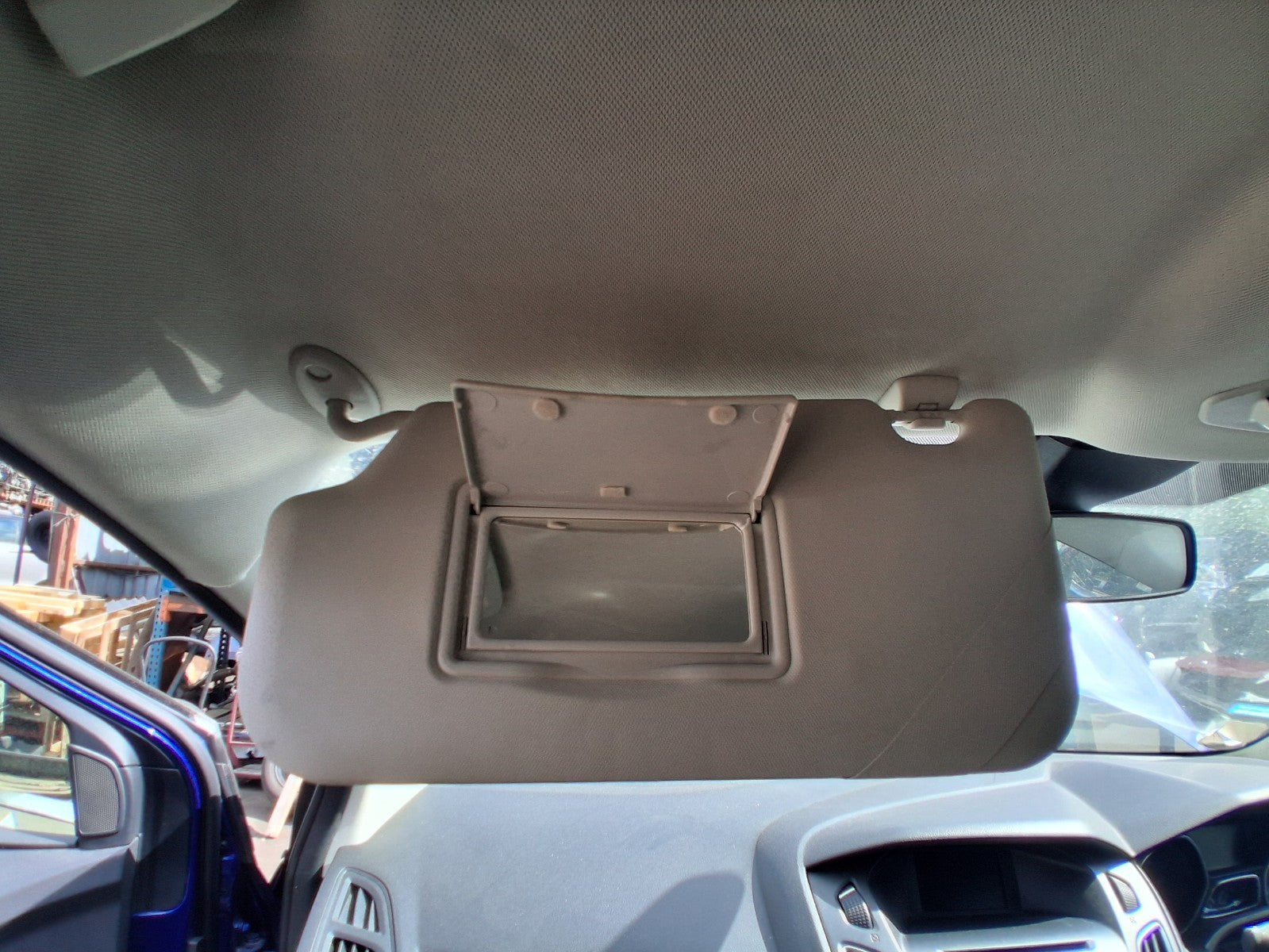 2015 FORD FOCUS MK3 HATCHBACK NSF PASSENGER SIDE FRONT SUN VISOR SHADE