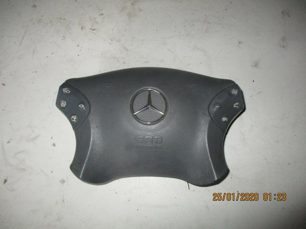 MERCEDES C CLASS W203 2004 STEERING WHEEL AIRBAG SAFETY BAG BLACK 2034601198