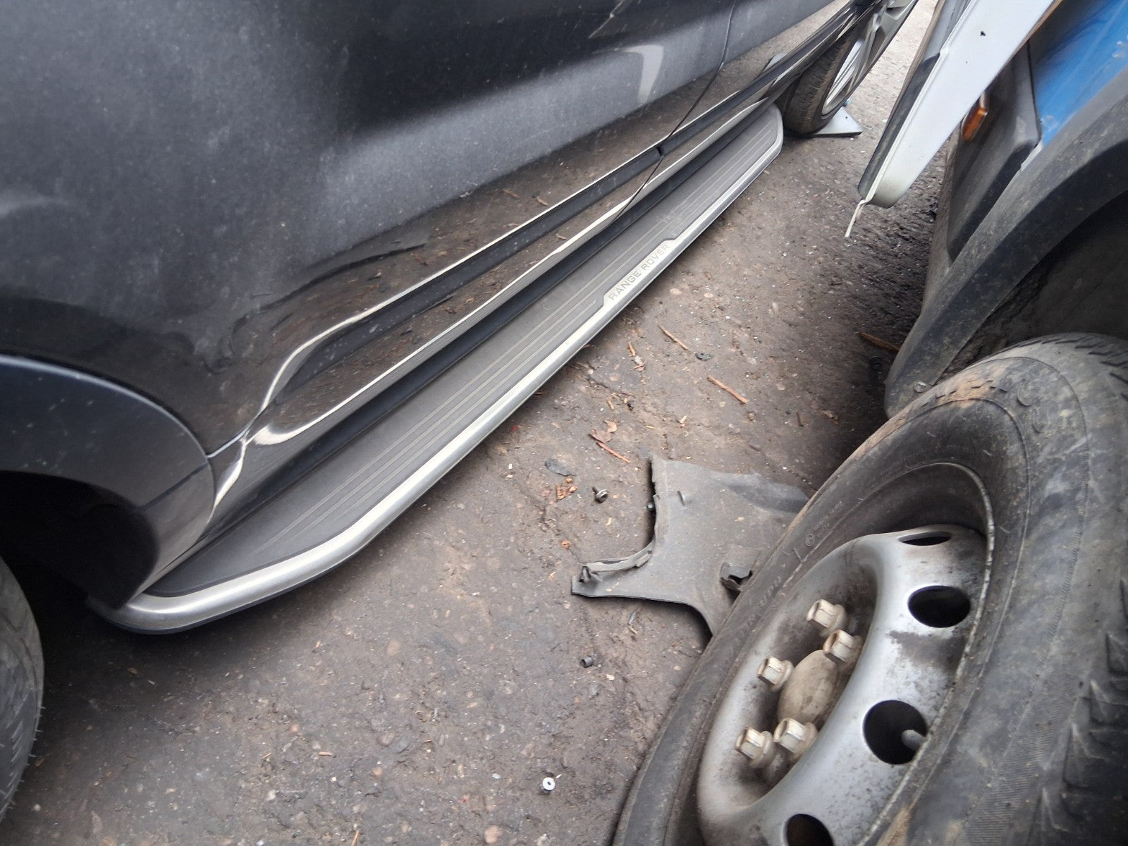 2016 RANGE ROVER LANDROVER EVOQUE L538 SIDE STEP METAL BARS RAILS PAIR