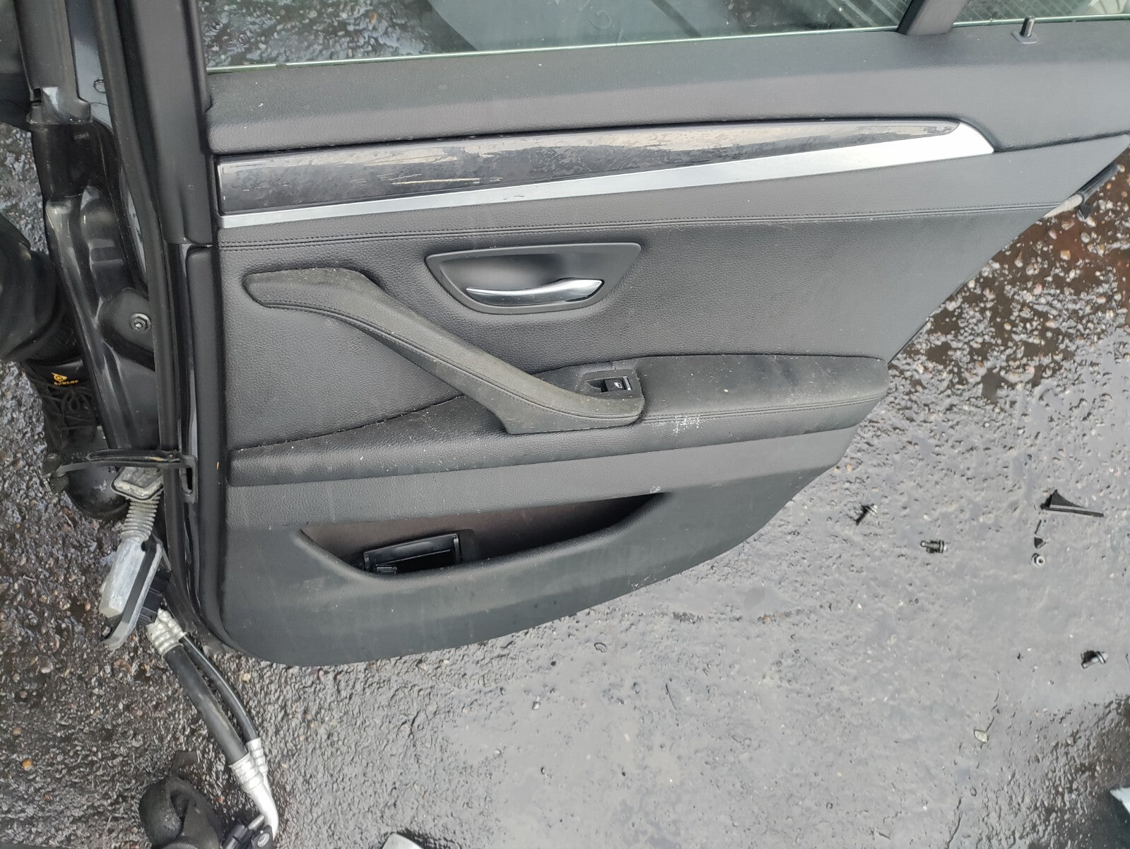 2011 BMW 5 SERIES F10 OSR DRIVER SIDE REAR COMPLETE  DOOR B90 GREY