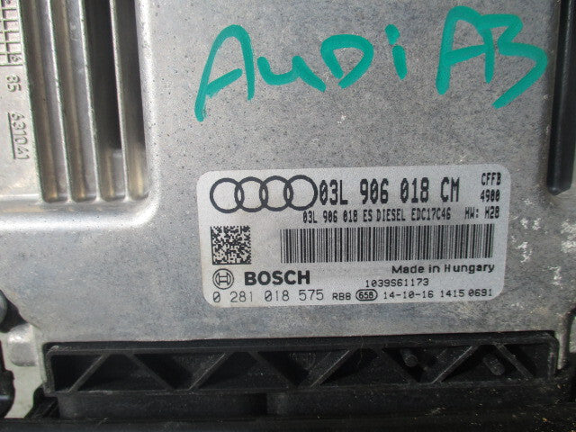 2009 AUDI Q3 8U  ENGINE CONTROL MODULE UNIT 0281018575