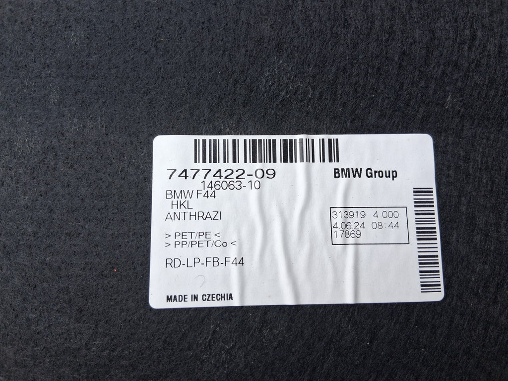 2024 BMW 2 SERIES F44 COUPE TAILGATE BOOTLID INTERIOR TRIM COVER PANEL 7477422