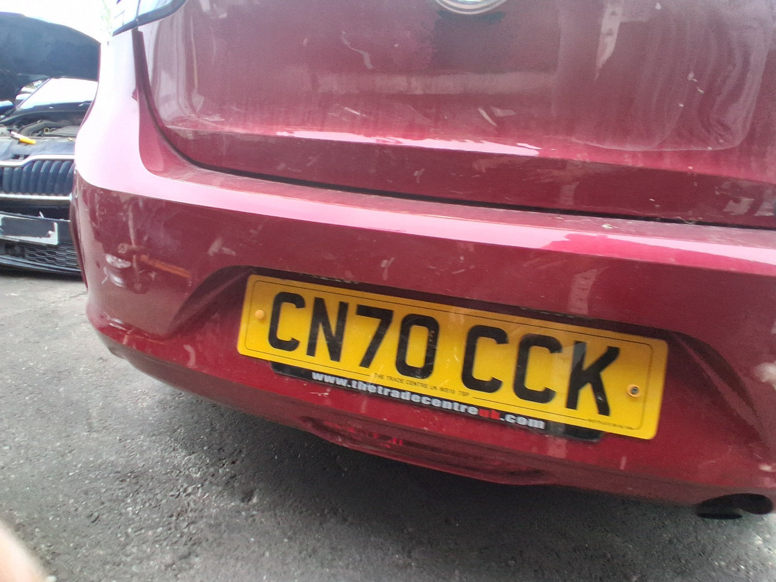 2020 VAUXHALL CORSA F HATCHBACK REAR COMPLETE BUMPER RED