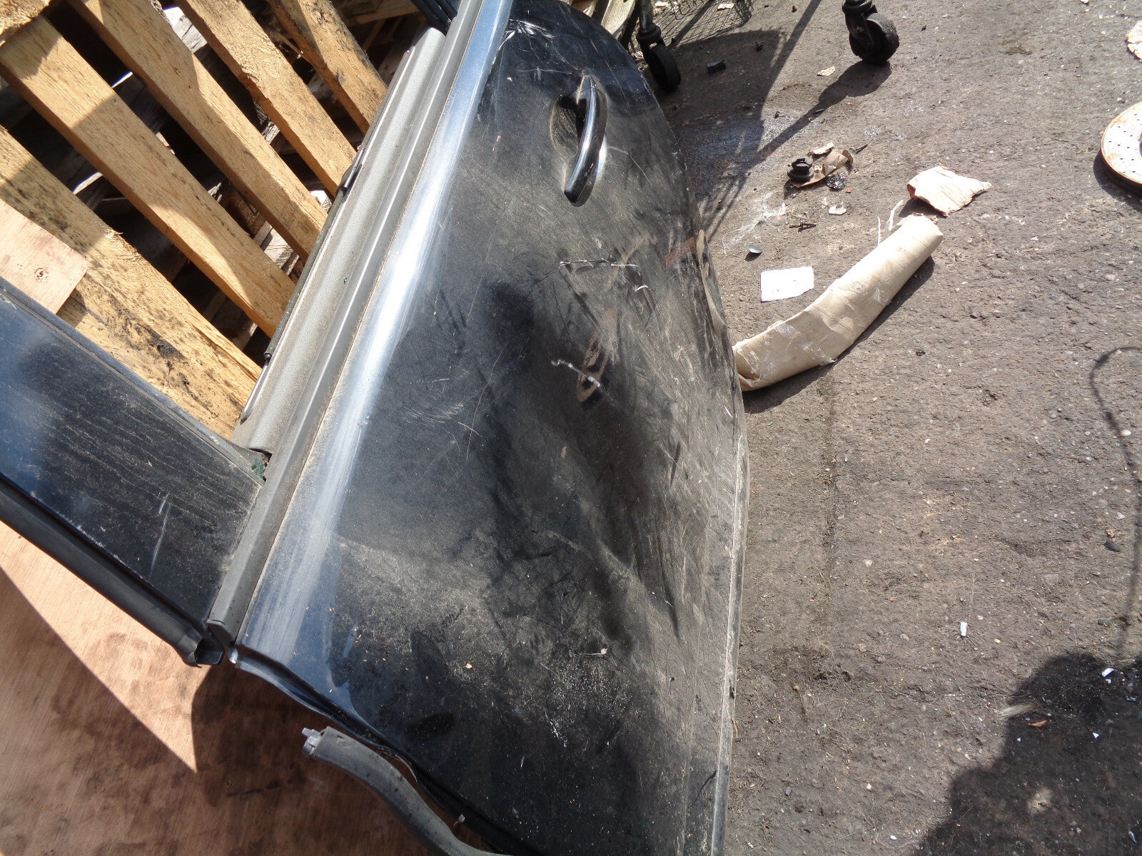 PEUGEOT 3008 MK1 2013 NSR PASSENGER SIDE REAR DOOR DAMAGED BLACK