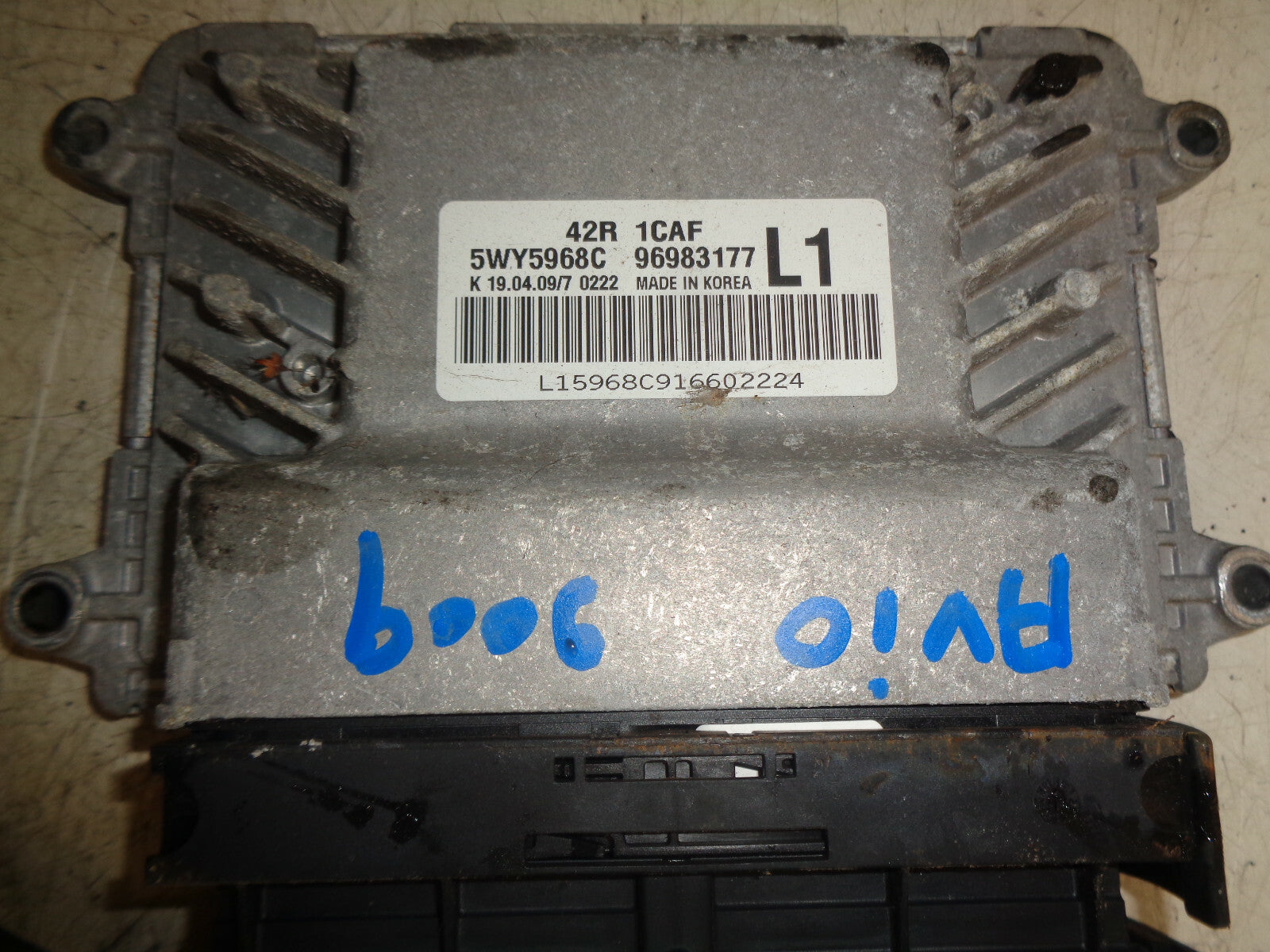 CHEVROLET AVEO 2009 1.2 PETROL ECU ENGINE CONTROL MODULE 96983177
