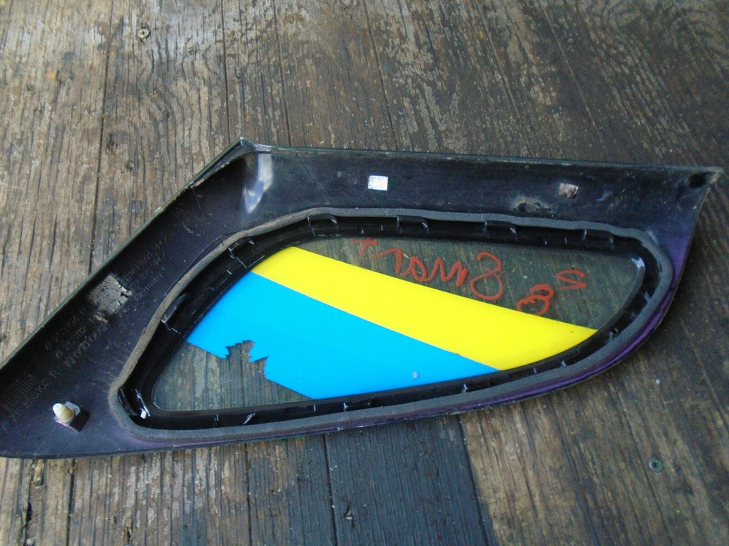 SMART CAR FORTWO COUPE 2006 OSR REAR DRIVER SIDE QUARTER GLASS WINDOW