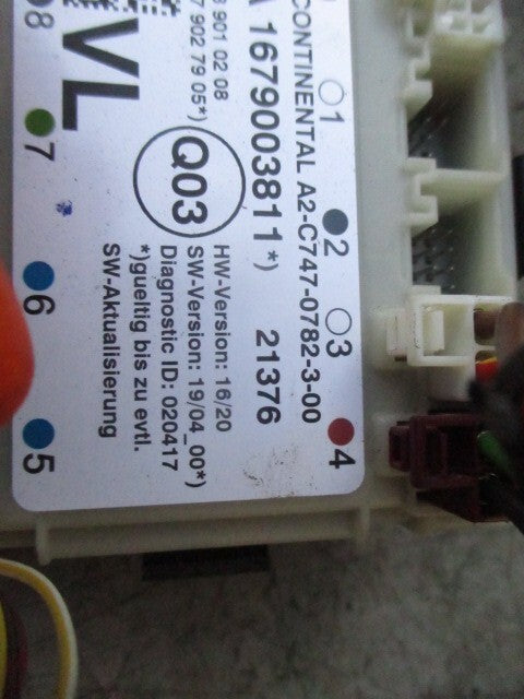 2021 MERCEDES SPRINTER ECU CONTROL MODULE UNIT A1679003811
