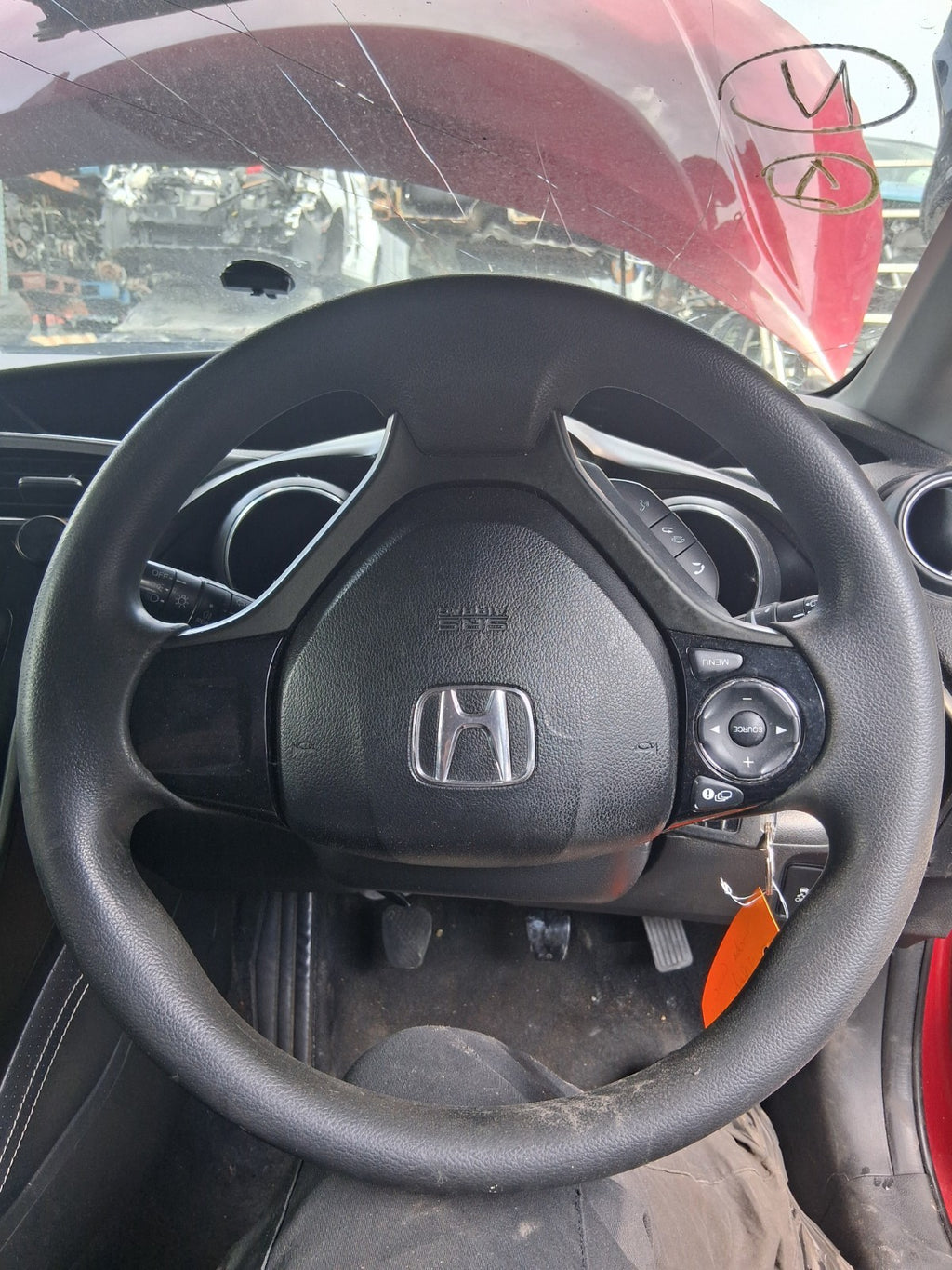 2016 HONDA CIVIC MK9 FACELIFT MULTIFUNCTIONAL STEERING WHEEL WITHOUT AIRBAG