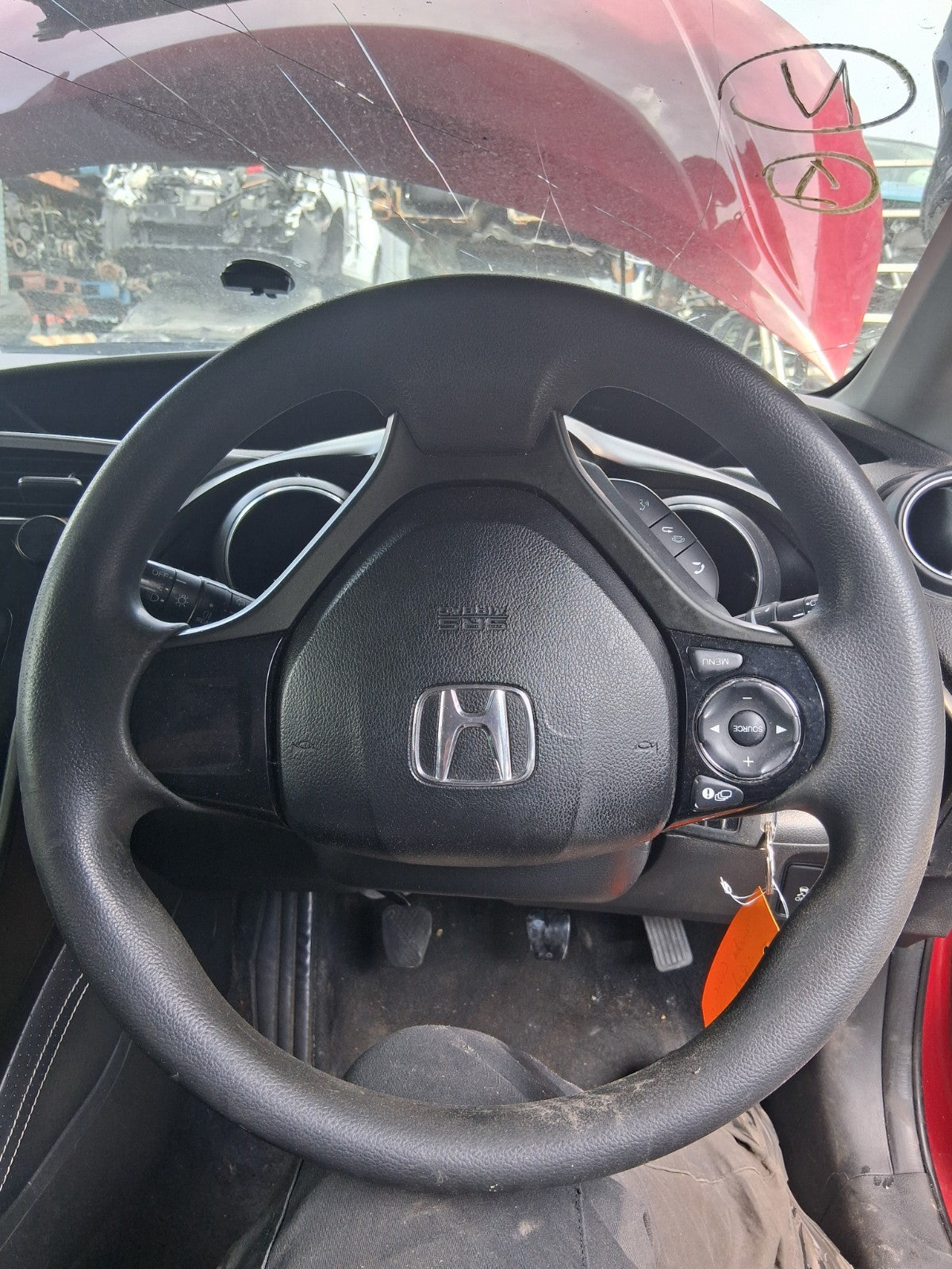 2016 HONDA CIVIC MK9 FACELIFT MULTIFUNCTIONAL STEERING WHEEL WITHOUT AIRBAG