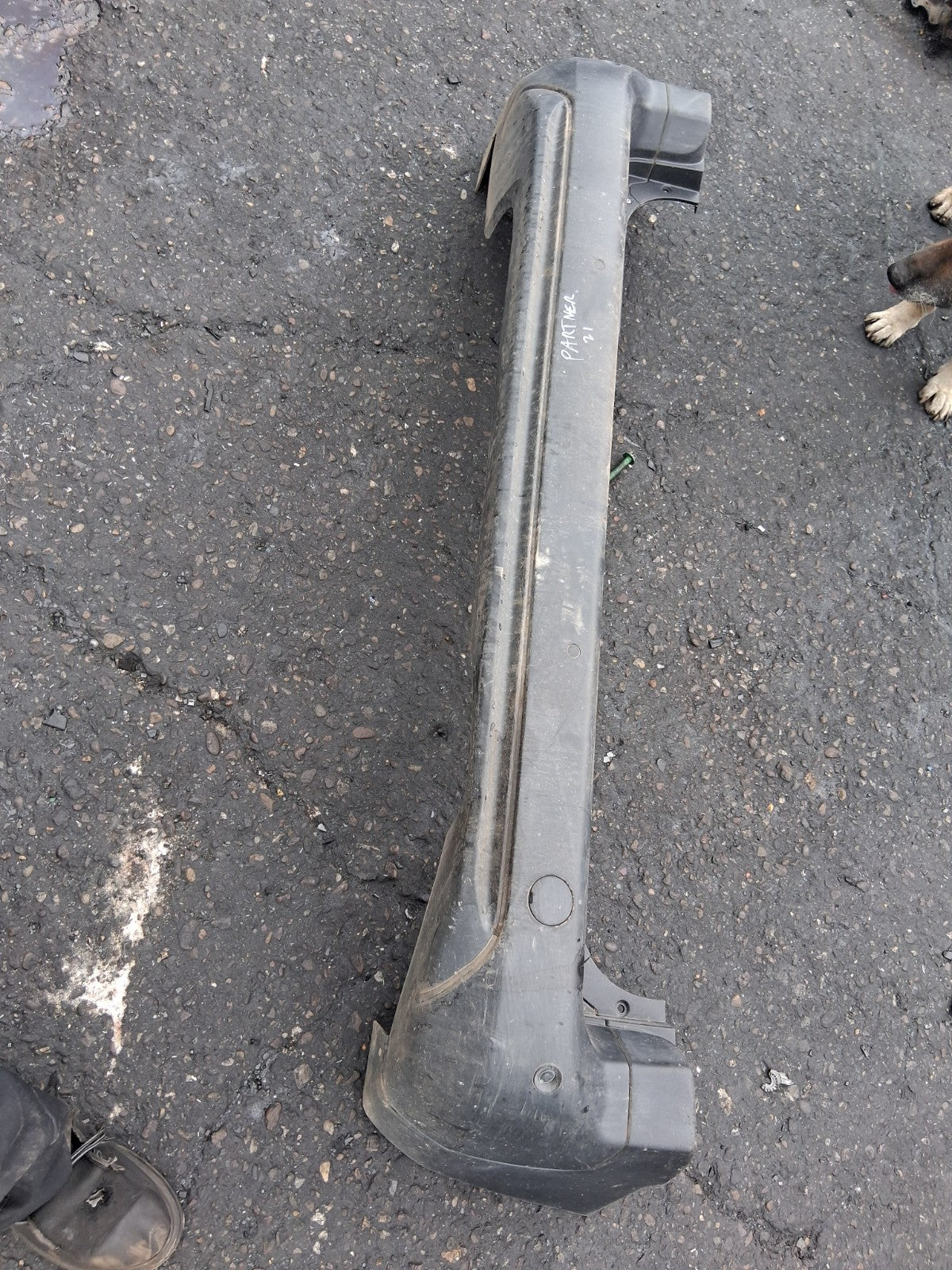 2021 PEUGEOT PARTNER K9 MK3 REAR COMPLETE BUMPER BLACK