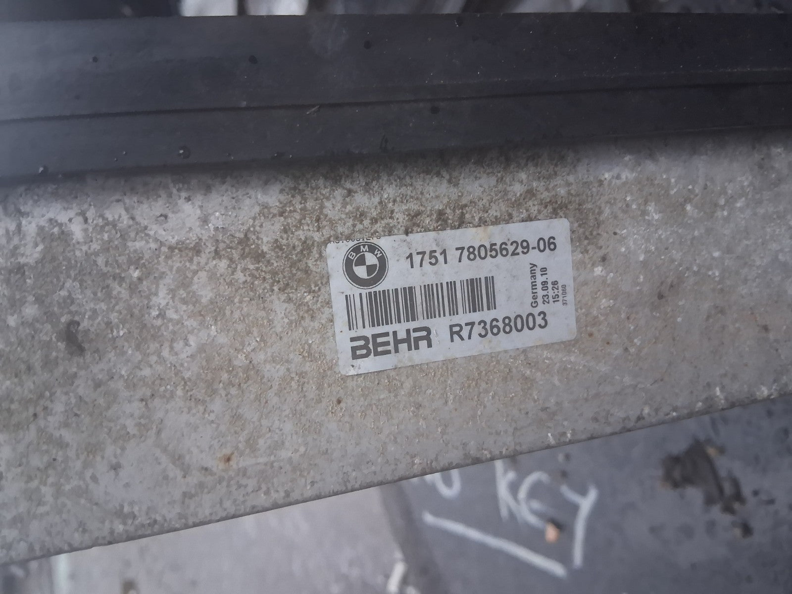 BMW 2010 5 SERIES INTERCOOLER RADIATOR  R7368003