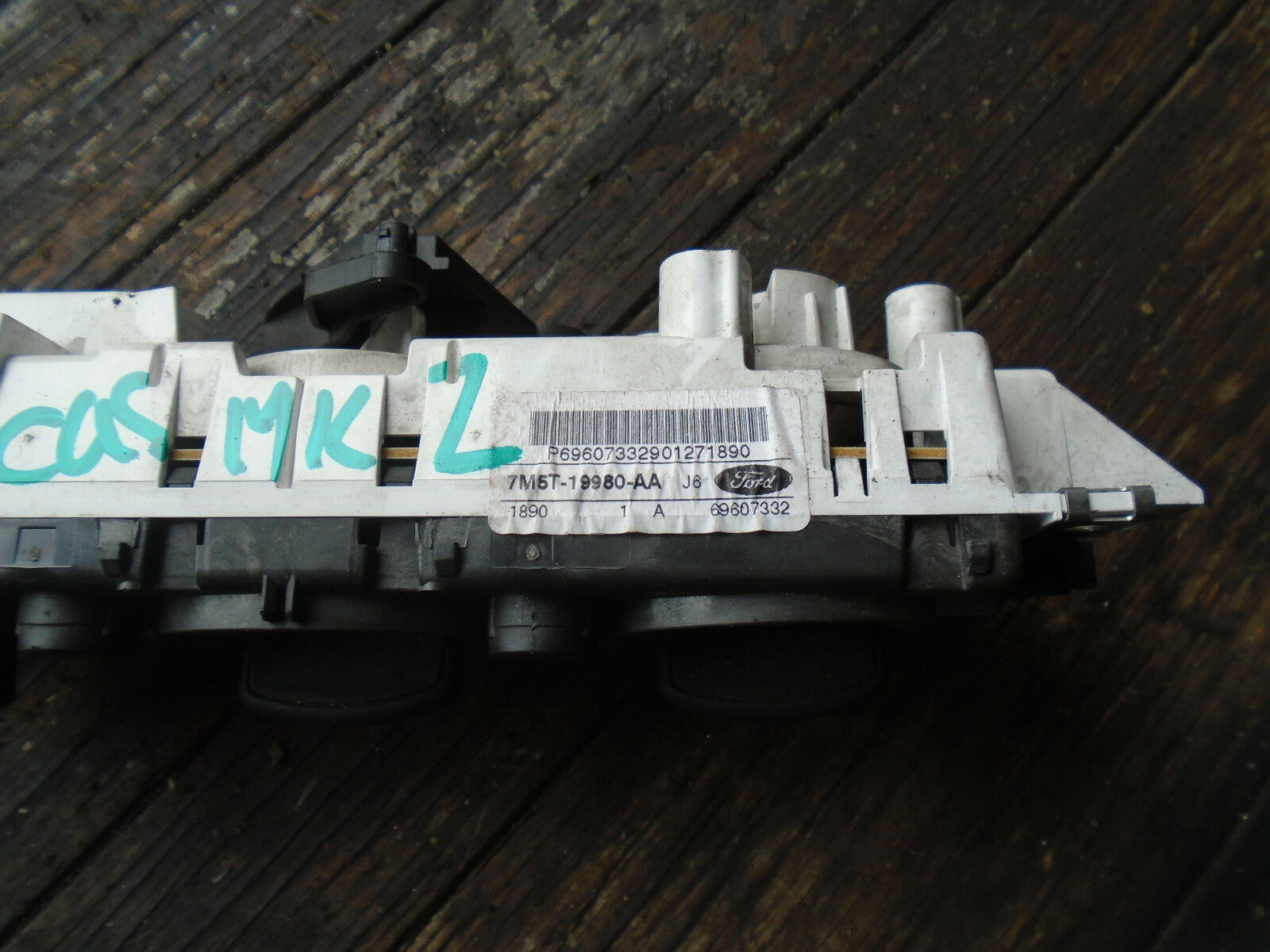 FORD FOCUS MK2 2009 HEATER AC CLIMATE CONTROL SWITCH PANEL 7M5T19980AA