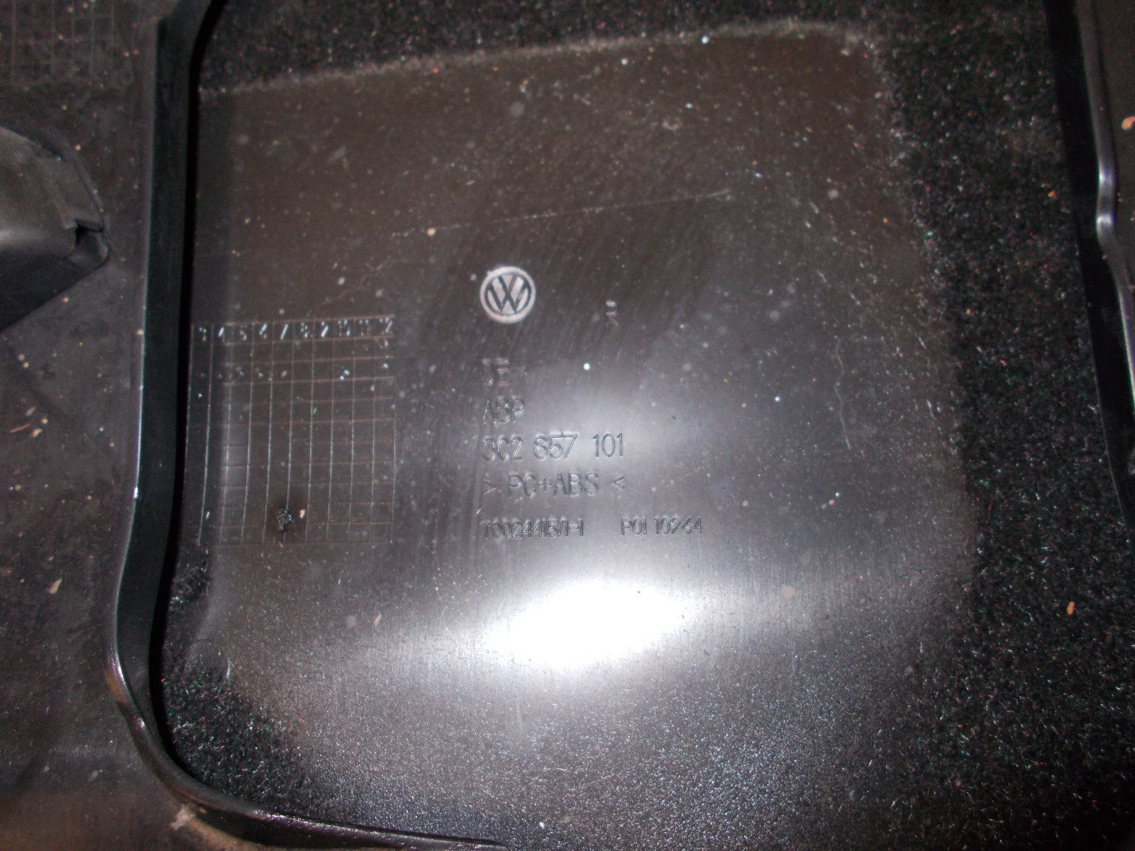 VW VOLKSWAGEN PASSAT B6 2006 BLACK GLOVE BOX 302857114