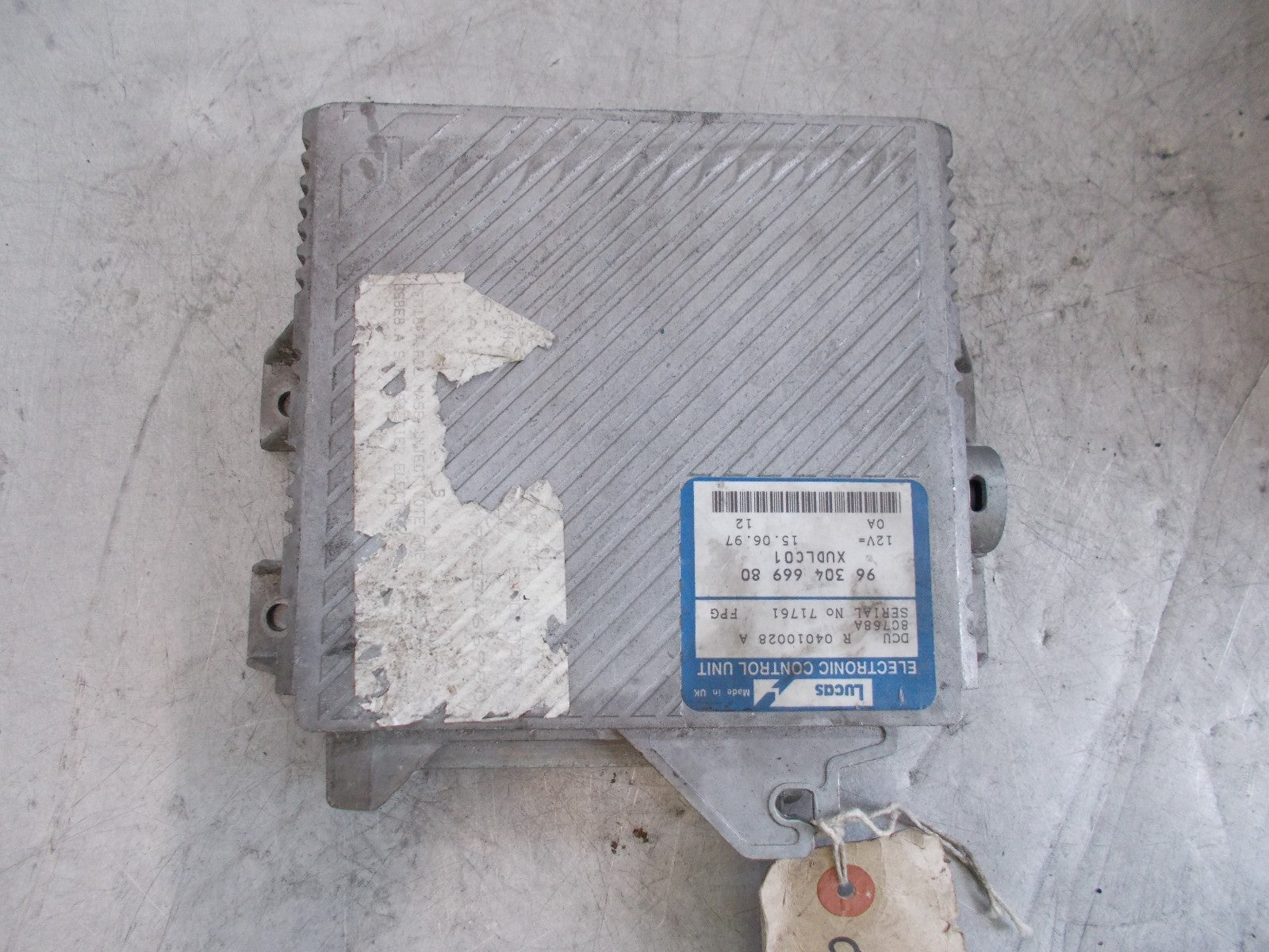 1997 PEUGEOT 406 2.1 TDI DIESEL ENGINE ECU 9630466980