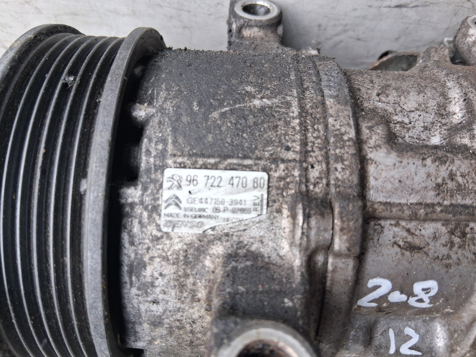 2012 PEUGEOT 208 1.2 PETROL AC AIR CON COMPRESSOR PUMP 9672247080