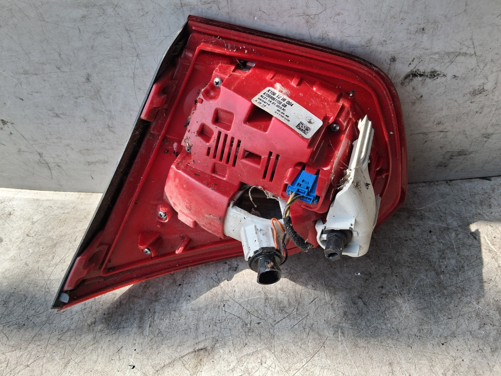 MERCEDES BENZ CLA 2014 NSR PASSENGER SIDE REAR LEFT INNER TAIL LIGHT A1569061158