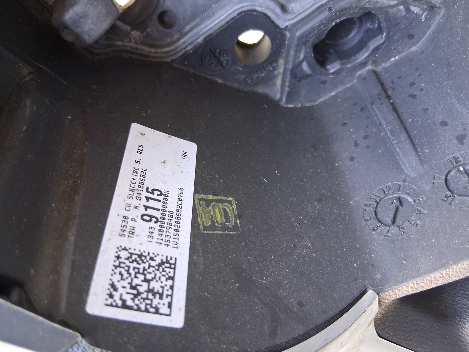 2015 VAUXHALL CORSA E MULTIFUNCTIONAL STEERING WHEEL 453798480