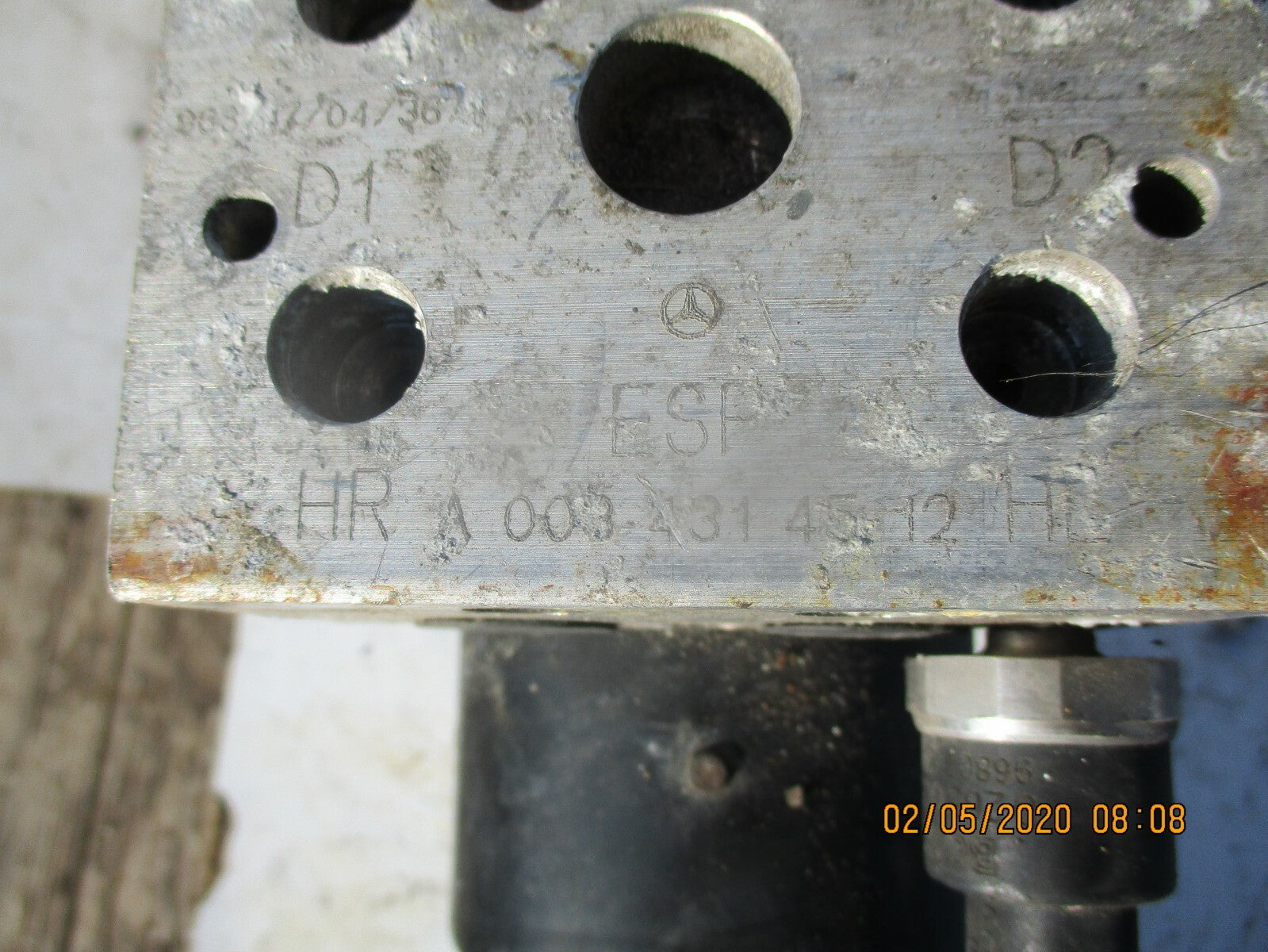 MERCEDES A CLASS W168 2002 A170 ABS MODULE A0034314512