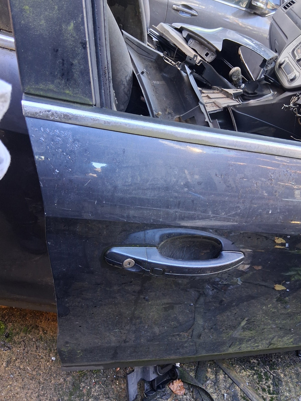 2009 FORD KUGA MK1 OSF DRIVER SIDE FRONT RIGHT COMPLETE DOOR SHELL SEA GREY H8