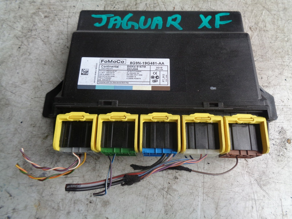 JAGUAR XF X250 3.0 D KEY LESS CONTROL UNIT 8G9N19G481AA