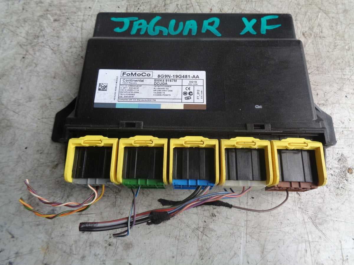 JAGUAR XF X250 3.0 D KEY LESS CONTROL UNIT 8G9N19G481AA