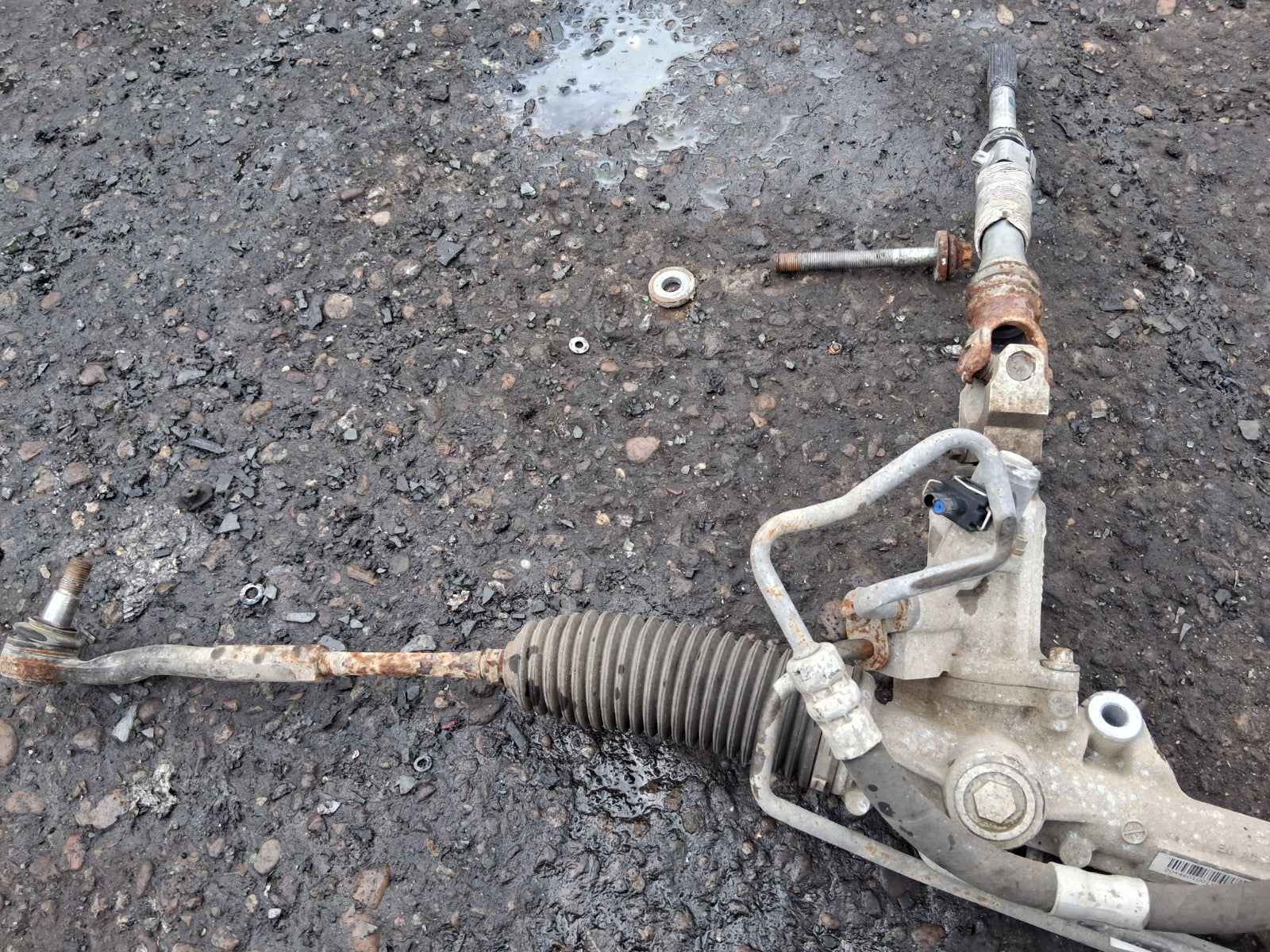 2015 MERCEDES C CLASS W204 POWER STEERING RACK A20411011018