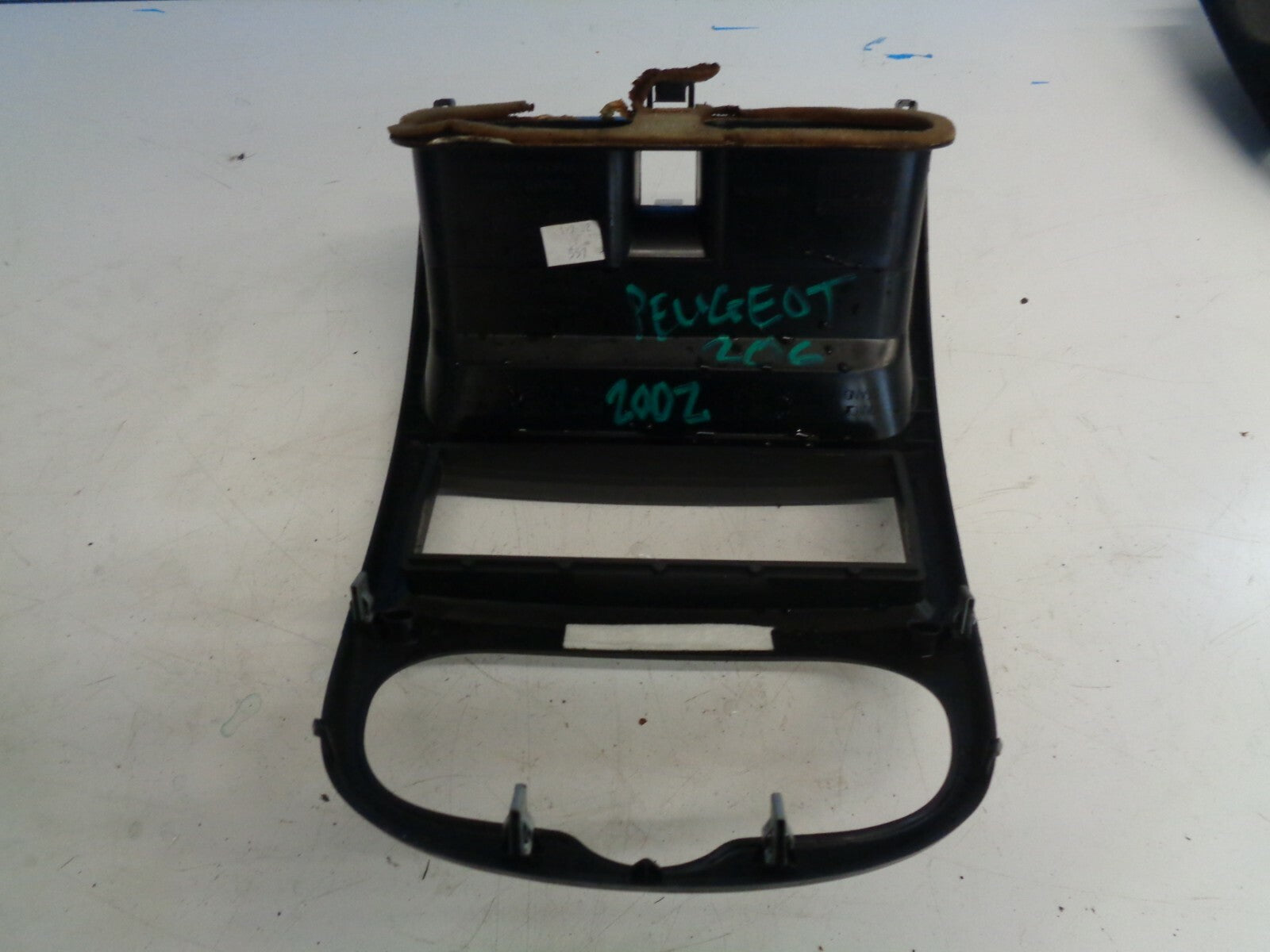 PEUGEOT 206 2002 CENTRE CONSOLE AC DASH TRIM VENTS GRAPHITE GREY