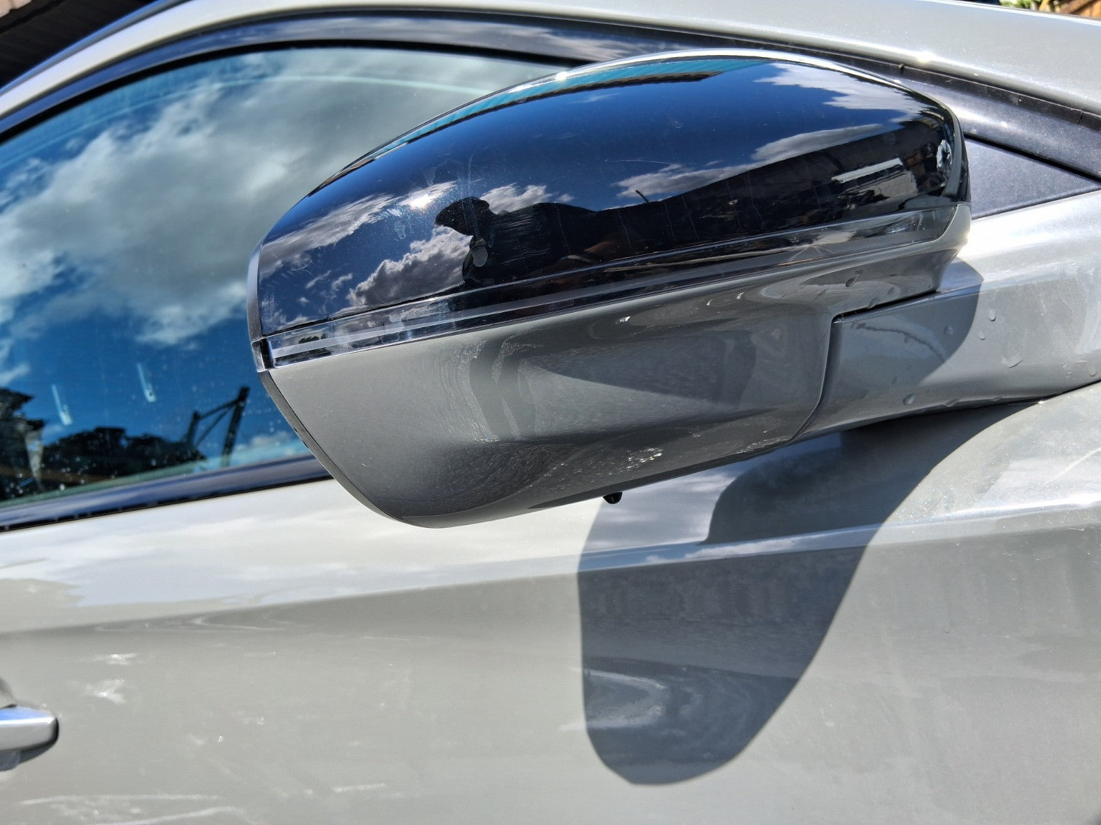 2024 DS AUTOMOBILES DS 7 OS DRIVER SIDE POWERFOLD WING MIRROR GREY LACQUERED