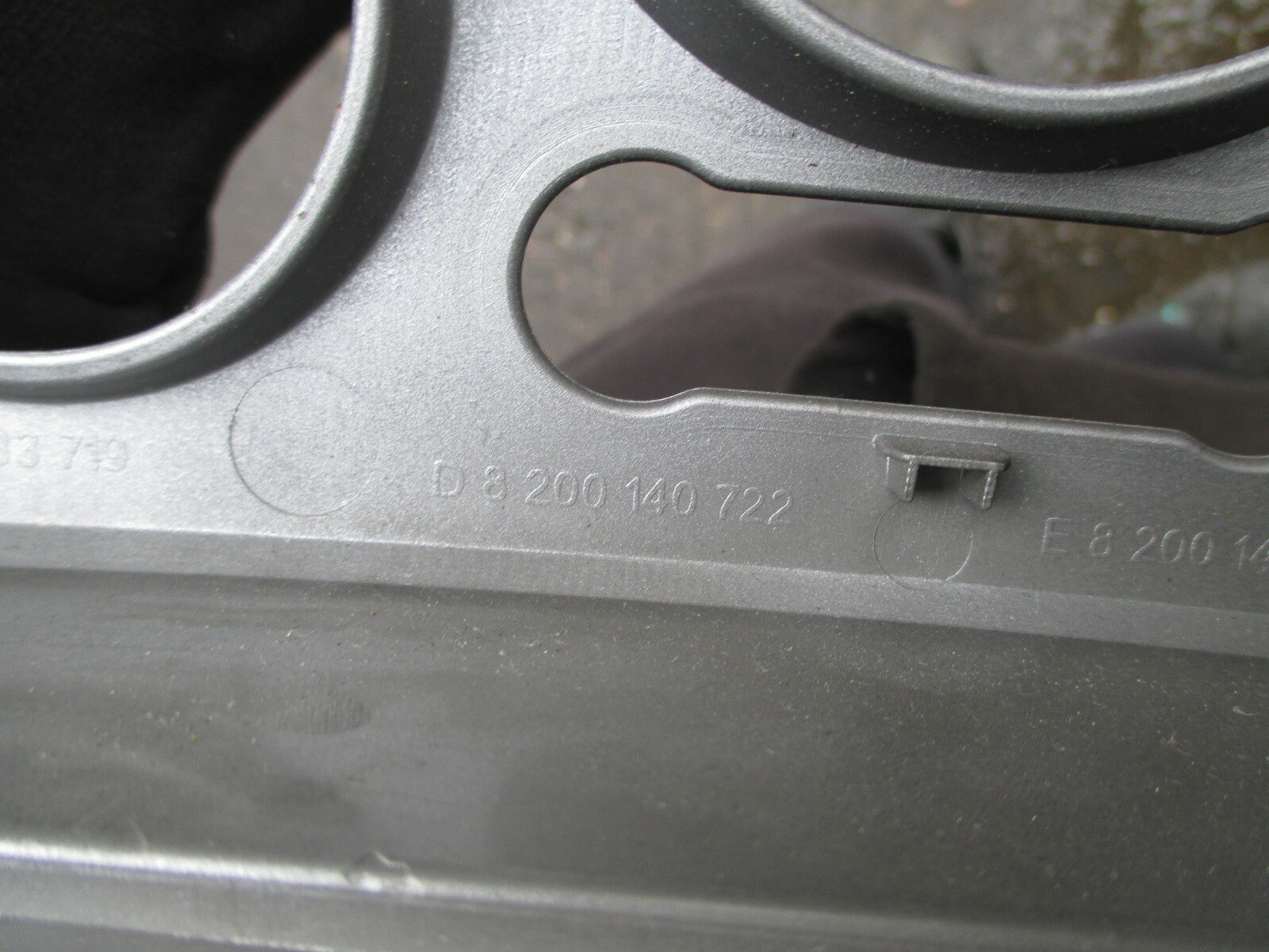 RENAULT SCENIC 2008 DASH STOP START SWITCH BUTTON AIR VENT PANEL GREY 8200140722