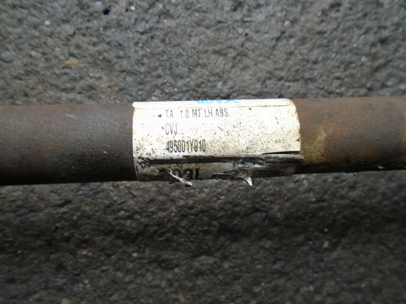 KIA PICANTO 2017 MK2 1.0 PETROL NSF PASSENGER SIDE FRONT DRIVESHAFT 495001Y010