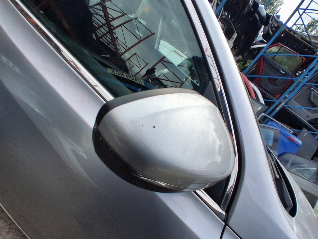 2014 PEUGEOT 308 MK2 OSF DRIVER SIDE FRONT MANUALFOLD WING MIRROR SILVER EZR