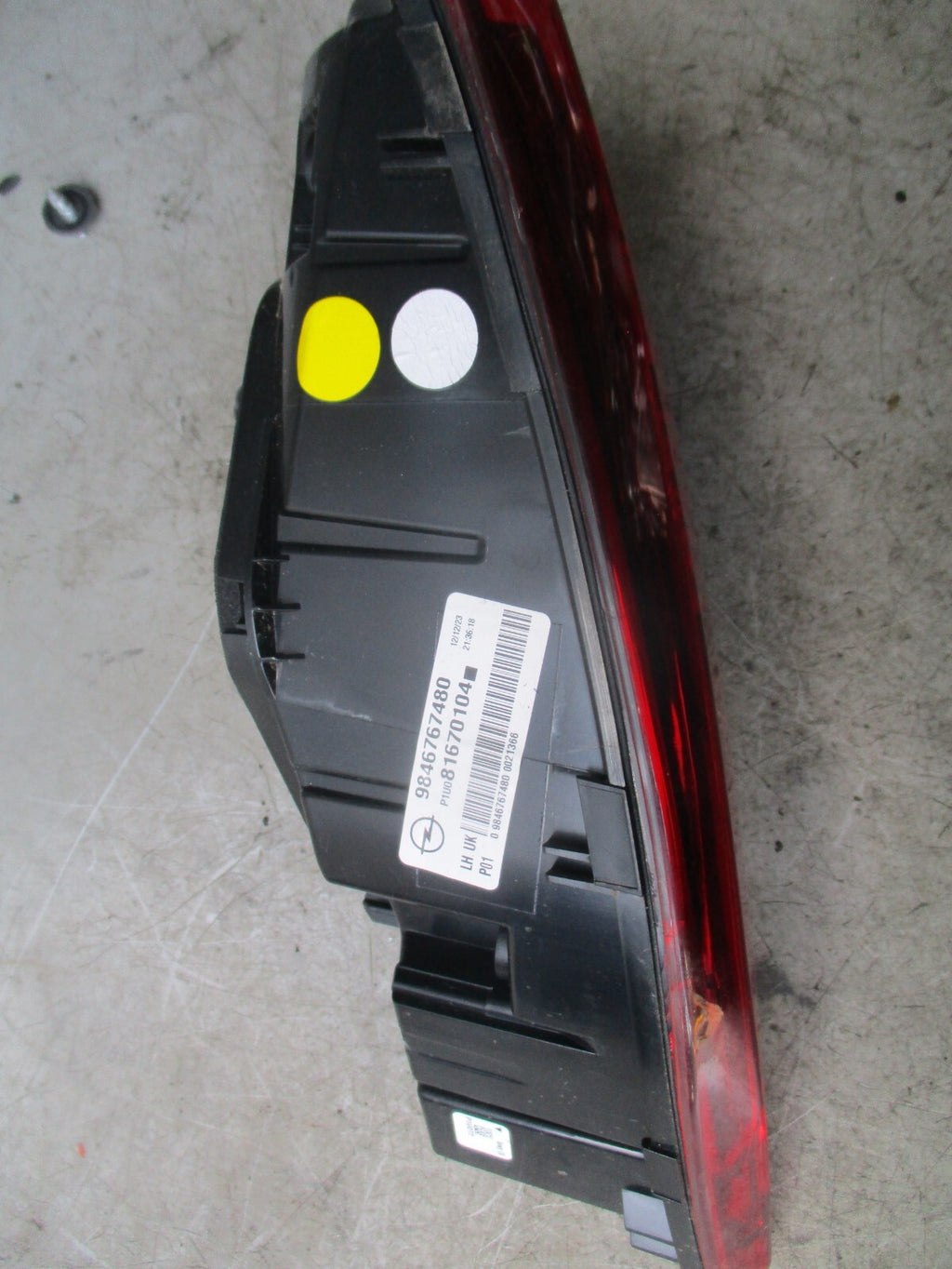 2023 VAUXHALL GRANDLAND NSR PASSENGER SIDE REAR RIGHT TAIL LIGHT 9846767480