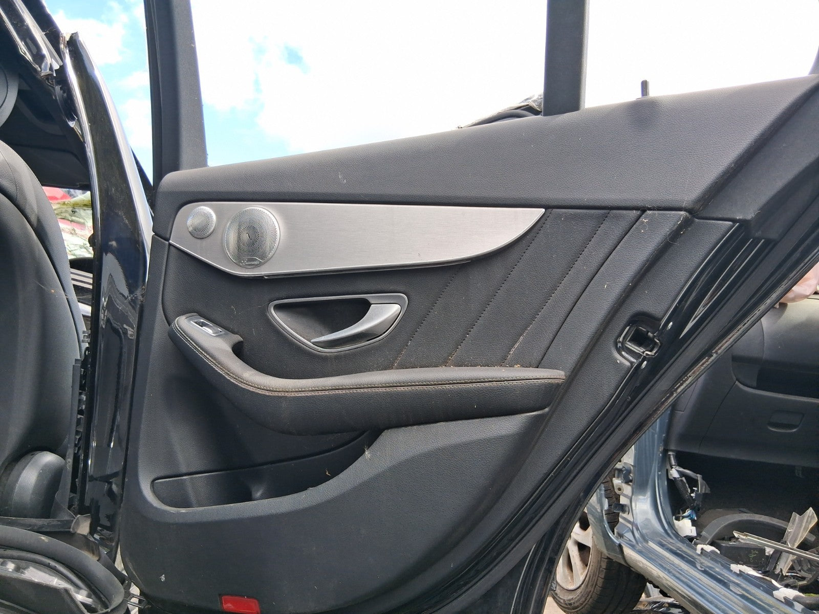 2016 MERCEDES C CLASS W205 OSR DRIVER SIDE REAR RIGHT WINDOW MOTOR & REGULATOR