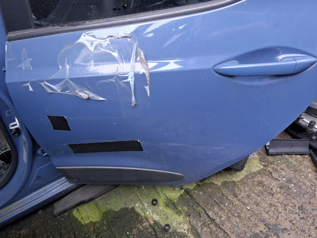 2017 HYUNDAI i10 MK2 NSR PASSENGER SIDE REAR LEFT BARE DOOR BLUE X3U