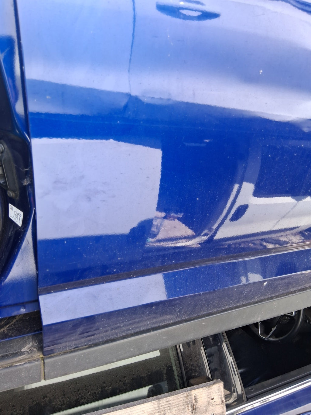 2015 FORD GRAND C MAX MK2 OSF DRIVER SIDE FRONT RIGHT BARE DOOR IMPACT BLUE HE