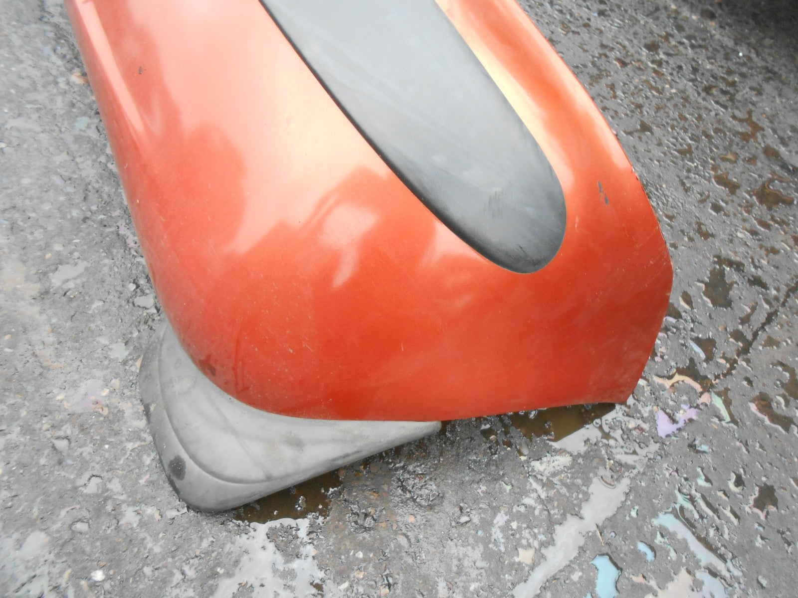 DAWOO MATIZ 1999 COMPLETE REAR BUMPER ORANGE