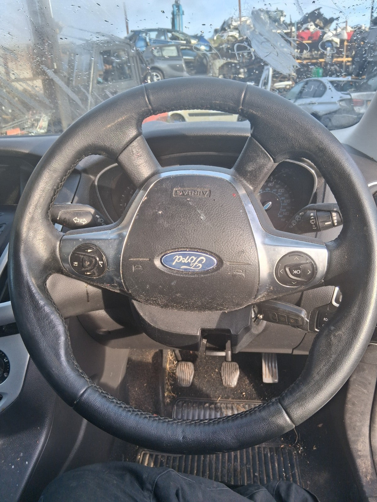 2013 FORD FOCUS MK3 HATCHBACK MULTIFUNCTIONAL STEERING WHEEL WITHOUT AIRBAG