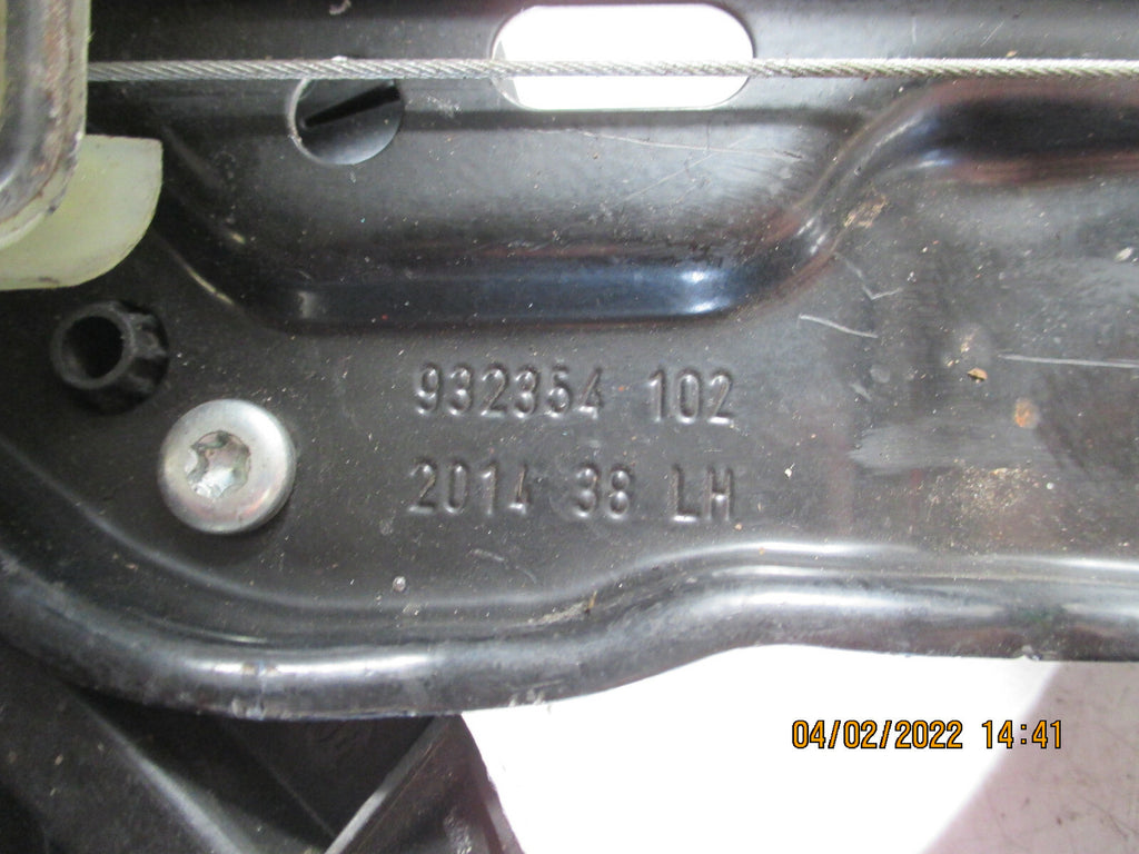 LAND RANGE ROVER EVOQUE 2014 NSF PASSENGER FRONT WINDOW REGULATOR MOTOR BJ322320