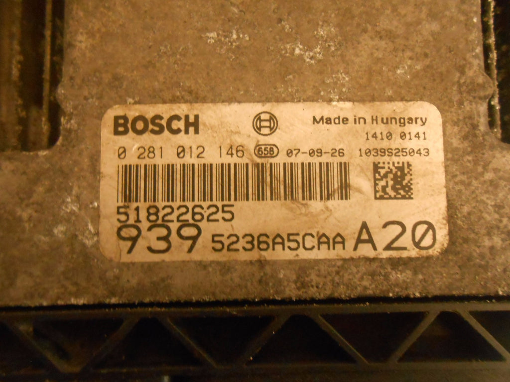 ALFA ROMEO 159 939 2007 2.4 JTDM (939A.3.000) ENGINE CONTROL UNIT ECU 51822625