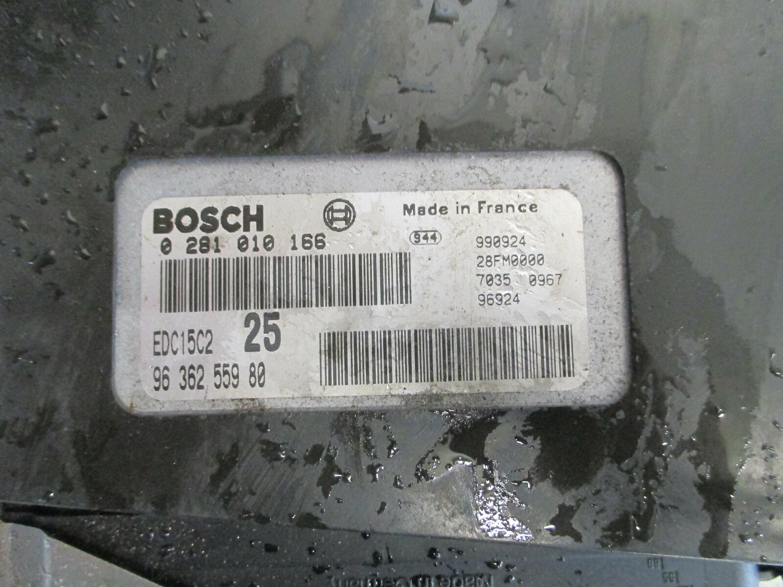 PEUGEOT 406 1996 ECU ENGINE CONTROL MODULE UNIT 9636255980