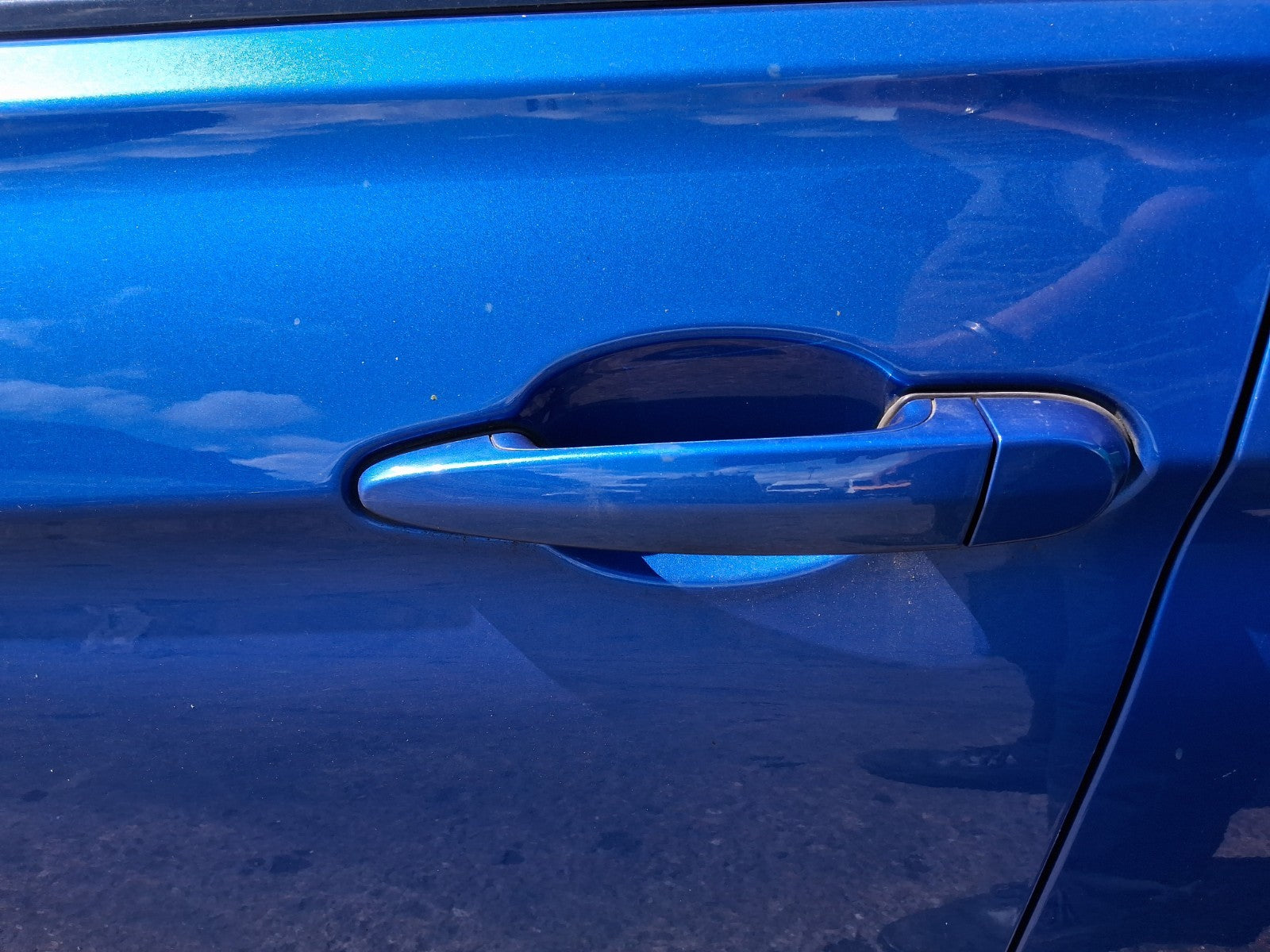 2019 BMW 3 SERIES F30 330i ESTATE NSF PASSENGER FRONT DOOR HANDLE B45 BLUE