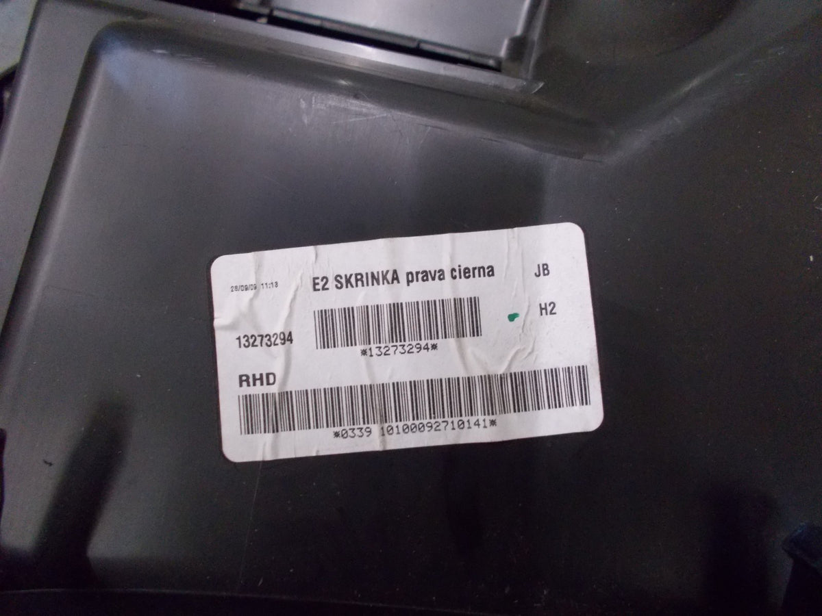 VAUXHALL INSIGNIA A 2010 BLACK GLOVE BOX 13273294