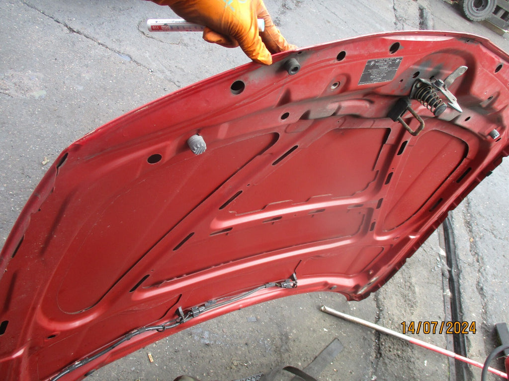 BMW 1 SERIES 2009 E82 FRONT BONNET HOOD RED