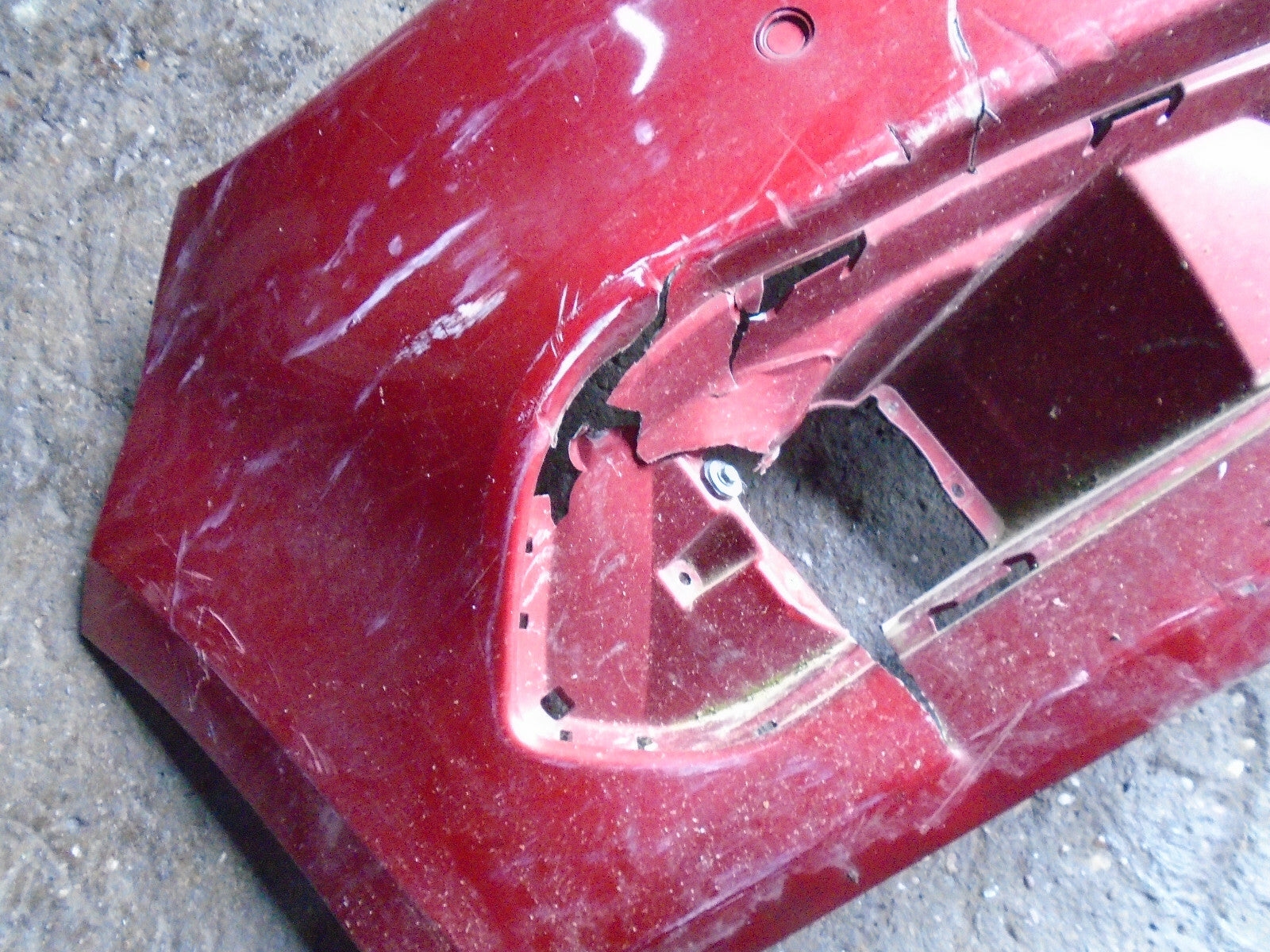 FORD S MAX MK2 2018 FRONT BARE BUMPER DAMAGED RUBY RED