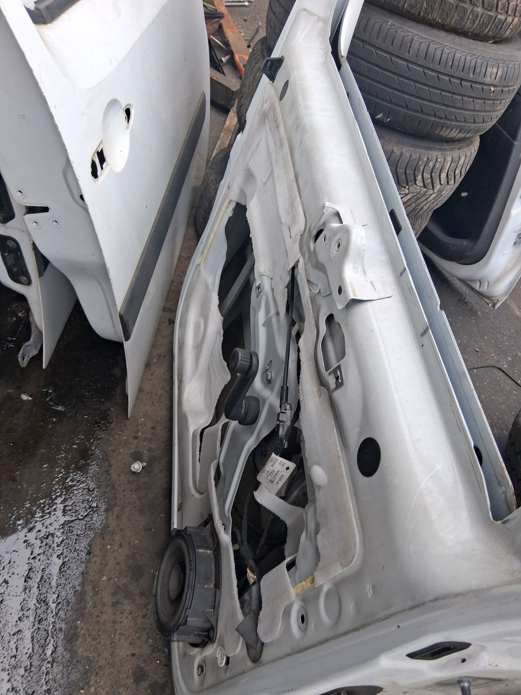 2016 RENAULT KANGOO MK2 NSF PASSENGER SIDE FRONT LEFT BARE DOOR WHITE